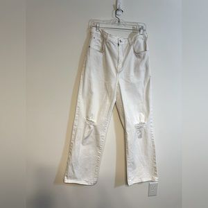 White Distressed Women's Jeans